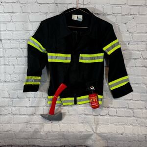 "I Want To Be" Firefighter Boy's Halloween Costume Jacket and Accessories